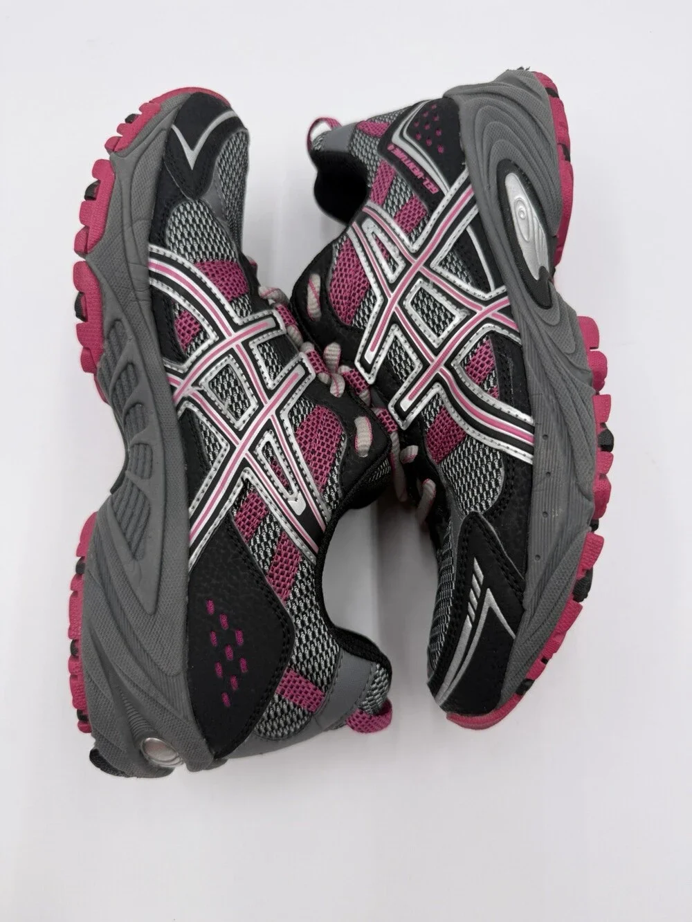 ASICS Gel-Venture 4 Women’s Size 7 Trail Running Shoes Black Pink